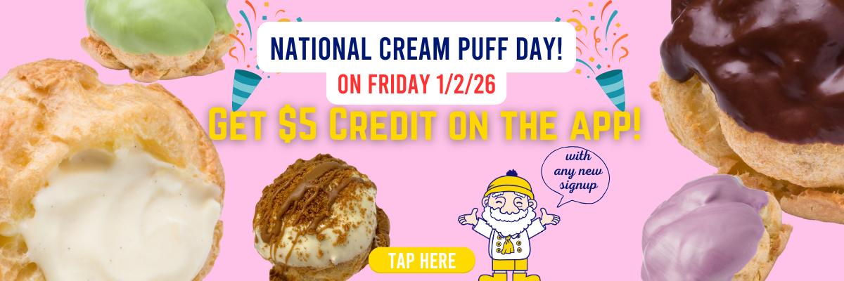Beard Papa's Fresh Baked Japanese Cream Puffs